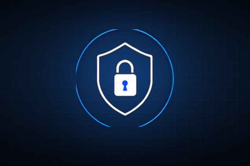 Escudo con candado, símbolo de la seguridad digital de Daf